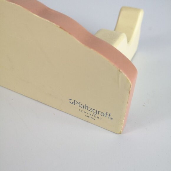 Pfaltzgraff Tea Rose Ceramic Rolling Pin  Wall Hanging Bracket Cottage Pastry - Picture 9 of 11